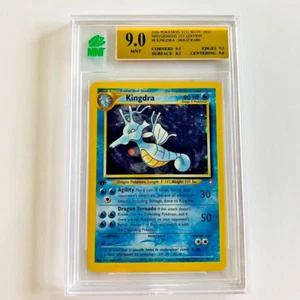 2000 Pokemon Neo Genesis Kingdra 8/111 Holo Swirl MNT 9.0 WOTC 1st Edition - Picture 1 of 7
