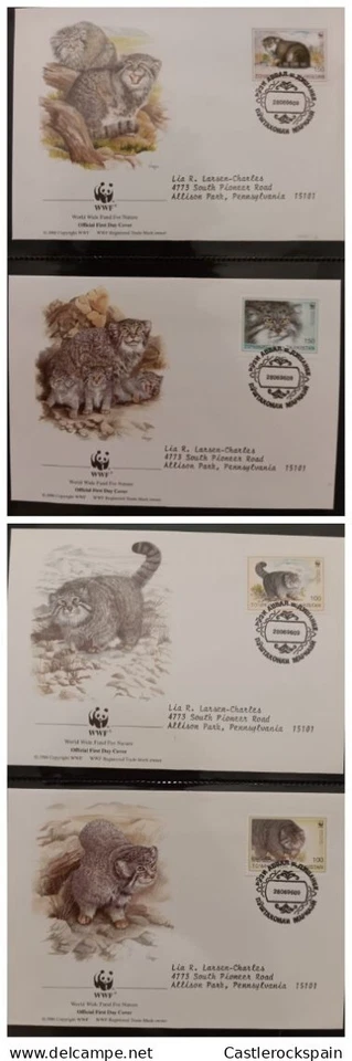 O) 1996 TAJIKISTÁN, WWF - DIVERSIÓN MUNDIAL DE LA VIDA SILVESTRE, OTOCOLOBUS MAUL, FDC XF Foto 1 de 1