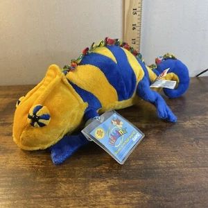 NEU NOS Ganz Webkinz Chamäleon Sitzsack Plüsch Echse HM472 UNBENUTZT Code Tag - Bild 1 von 6