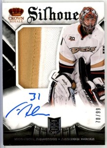 2013-14 Crown Royale Silhouette #153 Frederik Andersen RC PATCH AUTO /99