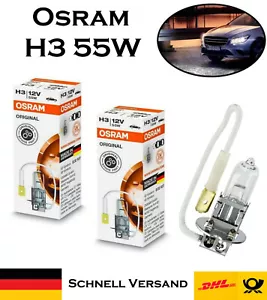 2x Osram H3 55W 12V PK22s 64151 Original Scheinwerfer Ersatz Halogen Auto Lampe - Bild 1 von 5