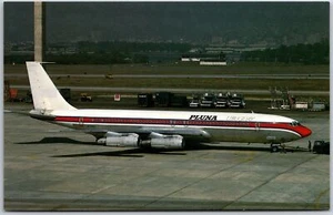 Airplane Pluna Uruguay Boeing B-707-321B N729Q MSN 20029 Rio De Janiero Postcard - Picture 1 of 2