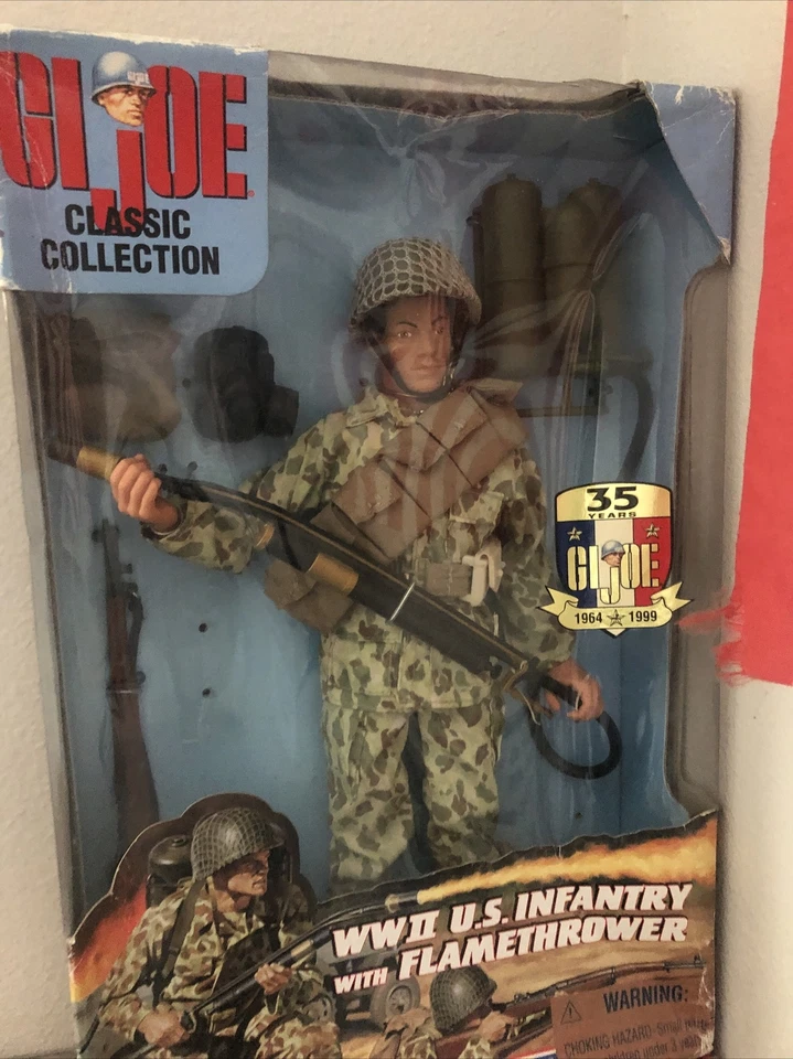 Colección clásica GI Joe 1999 vintage Segunda Guerra Mundial infantería de EE. UU. con lanzallamas  Foto 1 de 1
