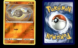 Pokemon Hidden Fates Geodude 33/68 C  Reverse Holo - Picture 1 of 1