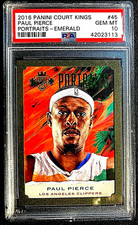 PSA 10 GEM MINT SSP #D /10 EMERALD PAUL PIERCE 2016 COURT KINGS PORTRAITS G887