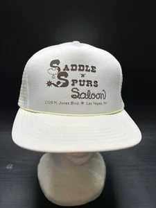 Vintage Saddle N Spurs Saloon SnapBack Mütze Kappe Las Vegas, Nv - Bild 1 von 6