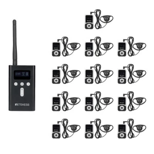 Sistema inalámbrico de guía turística Retekess T130S transmisor de micrófono 13 receptores enseñanza - Imagen 1 de 16