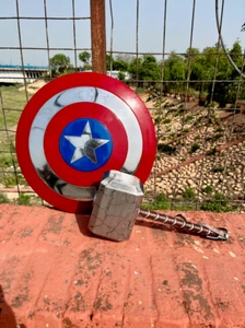 Thor Hammer Captain America Schild Captain Steve Rogers Schild Wunder - Bild 1 von 8