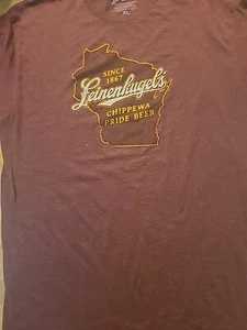 T-Shirt Leinenhugel's Chippewa Pride Bier Größe XL kastanienbraun - Bild 1 von 3