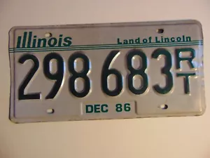 1980er Illinois Vanity Land of Lincoln KENNZEICHEN AUTO KFZ FAHRZEUGSCHILD - Bild 1 von 1