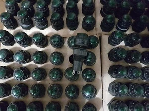 Vintage GREEN Panel Light Pilot Warning Indicator USSR lamp 24V Lot 10set+ - Picture 1 of 3