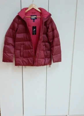 Size M (14-16)RRP £180Women's Detachable Hood coat Red  Down 80% Land's end - Image 1 of 4
