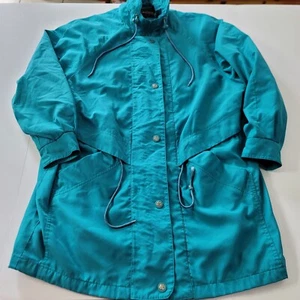 Vintage Forecaster of Boston Womens Coat Jacket Size Green Winter Pattern Small - Picture 1 of 10