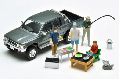 Toyota HILUX 4WD Diorama "BBQ2",Tomytec Tomicarama 14a, Limited Vintage Neo,1/64 - Bild 1 von 3