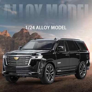 1:24 Cadillac Escalade SUV Alloy Car Model with Sound Light Diecast Toy Vehicles - Picture 1 of 27