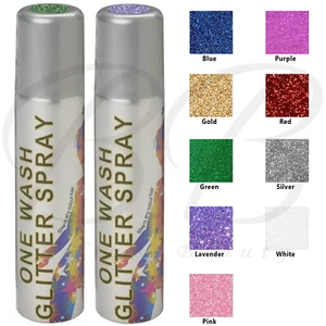 STARGAZER One Wash Glitter Hair Spray For Any Type of Hair 75ml *CHOOSE SHADE* - Picture 1 of 12