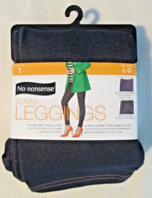 Джинсовые леггинсы No Nonsense темные - покрытие No Show - большие - Изображение 1 из 2