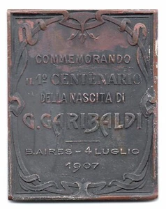 1st CENTENARY BIRTH GIUSEPPE GARIBALDI 1907 - Picture 1 of 2