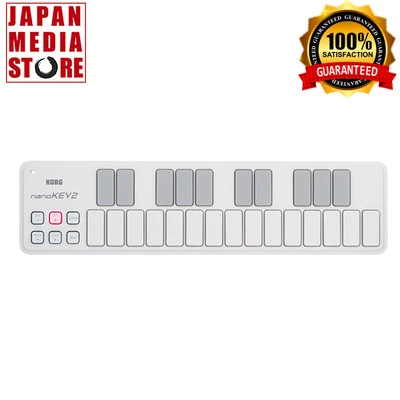 KORG USB MIDI NANOKEY2 Keyboard Controller White 100% Genuine Product - Image 1 of 4