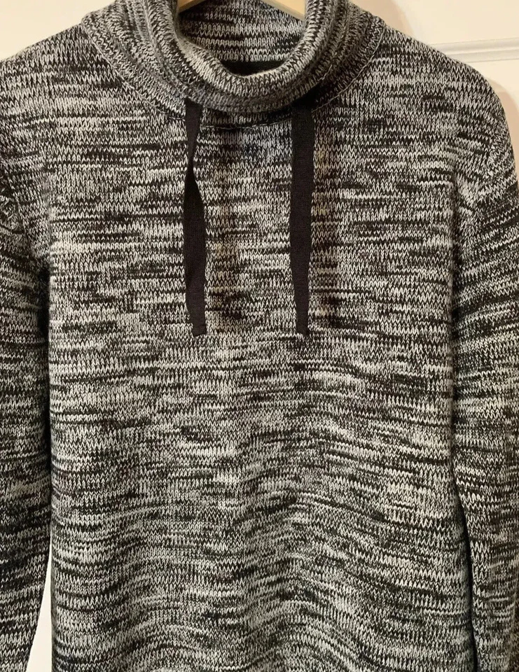 Suéter Pullover Negro Buffalo David Bitton Para Hombre Talla S Manga Larga Cuello Simulado Foto 1 de 4