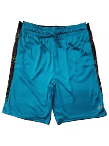 Russell Boys Teal Green & Black Athletic Shorts Side Pockets XX-Large 18 - Picture 1 of 1