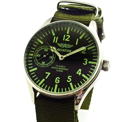 Molniya Regulator Mechanical Wriswatches Vintage Mens Russian Soviet Aviator  - Image 1 of 4