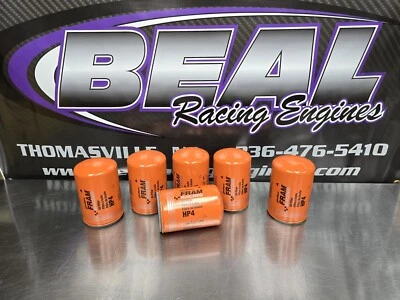 Set Of 6 FRAM HP4 Oil Filters High Performance Spin On GM Tall - Image 1 of 2