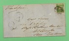 DR WHO 1854 AUSTRALIA #87 IMPERF F/L NSW TO SHIP CAPT IN NEW ZEALAND R75501