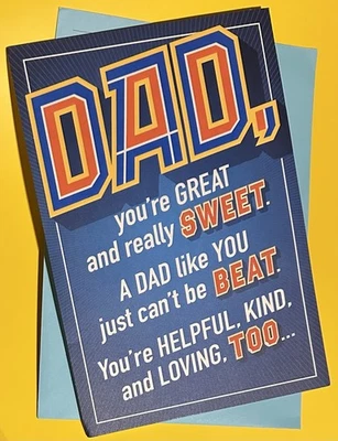 ** HAPPY BIRTHDAY DAD GREETING CARD **  SURPRISE MESSAGES INSIDE/POP UP/FUN/LOVE - Image 1 of 4