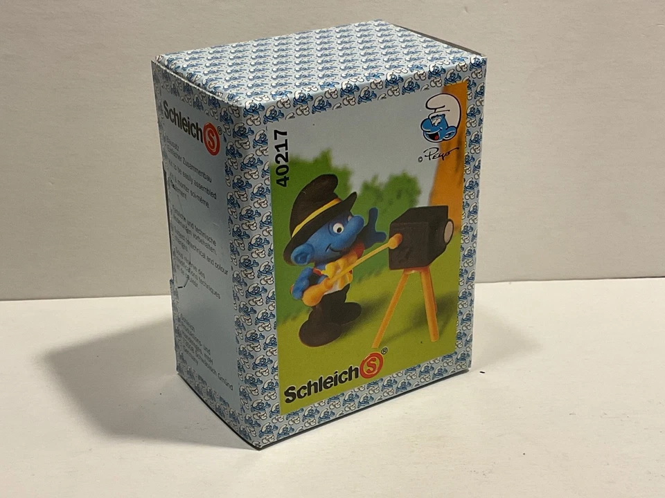 Schlümpfe Schleich Figur Super Schlumpf 40217 4.0217 Schlumpf als Fotograf ovp - Bild 1 von 3