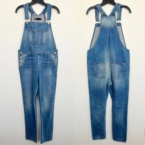 3x1 Women's Selvedge Denim Overalls Full Length Medium Wash Blue Size Medium - Picture 1 of 12