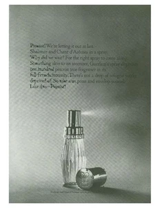 1964 Guerlain Shalimar Chan d' Aromes Parfum DRUCKANZEIGE - Bild 1 von 1