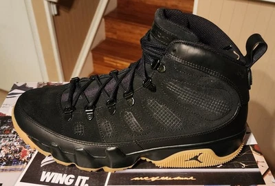 Jordan 9 Bota Retro NRG Goma Negra 2021 AR4491-025 US 10.5 NUEVA Foto 1 de 4