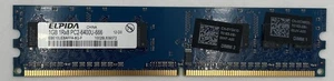 Elpida EBE10UE8AFFA-8G-F 1GB DDR2 SDRAM Desktop RAM Memory - Picture 1 of 1