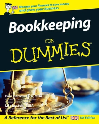 Bookkeeping For Dummies (UK Edition) by Lita Epstein Paperback Book The Cheap - Image 1 of 2