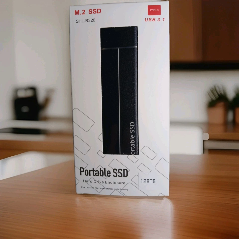 NEU'16TB 128TB Portabel SSD M.2 Hard Drive Emclosure USB 3.1. Type-c (Geb 1) M.2 - Bild 1 von 4