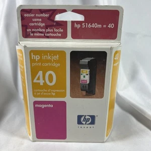 New Factory Sealed Genuine HP 40 Ink Black 51640A for DesignJet - Expired-2 - Picture 1 of 4