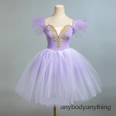 Vestido de Baile de Ballet para Mujer Bailarina Tutú Sexy Elegante Disfraz Niña Calce Ajustado Foto 1 de 4