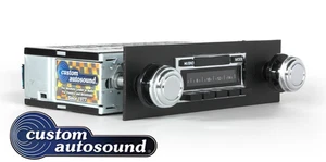 1968 - 1976 Corvette Custom Autosound 630 AM FM Stereo Radio 300 Watts USB NEW - Picture 1 of 8
