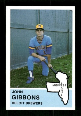 1982 Fritsch Beloit Brewers 8 John Gibbons EXMT-NM ssp short print BXCP48 - Image 1 of 2