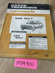BMW série 3 manuel Revue Technique Carrosserie Automobile RTC édition 1981 - Imagen 1 de 7
