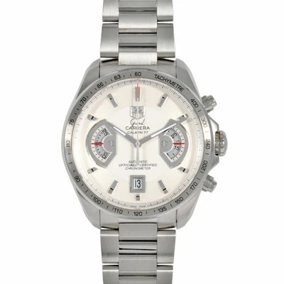 Reloj TAG Heuer CAV511B.BA0902 Grand Carrera Calibre 17 RS Blanco Usado De Japón Foto 1 de 4