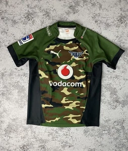 Vodacom Blue Bulls Super Rugby Away Shirt 2015 Jersey Camo M - Picture 1 of 10
