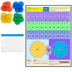 Juego de mesa familiar para padres niños secuenciación múltiplos de 2, 5 y 10 conteo - Imagen 1 de 2