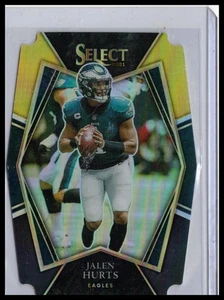 2021 Panini Select #128 Jalen Hurts Black and Gold Prizm Die Cut - Picture 1 of 2