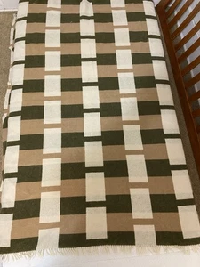 Vintage Manatunga Travel Neuseeland Wolldecke frühe 69"x56" Wolldecke - Bild 1 von 7