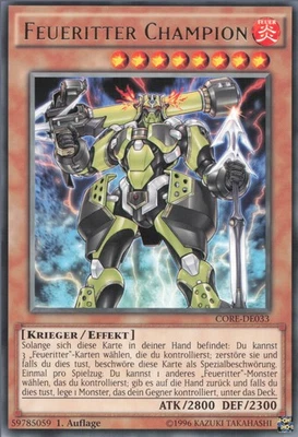 YuGiOh Feueritter Champion CORE-DE033 Rare NM 1st - Bild 1 von 2