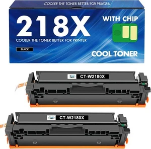 218x Tonerkartusche Schwarz 2er Pack mit Chip kompatibel für HP 218X 218A - Bild 1 von 6