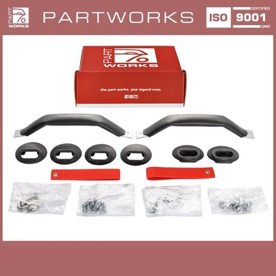 Tiradores de puerta estilo RS para PORSCHE 911 G 964 993 SET L+R NEGRO ROJO Foto 1 de 4