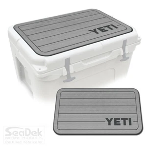 SeaDek Pad Top fits YETI Tundra Cooler - Marine EVA Mat - SG/DG - YETI Teak R - Picture 1 of 6